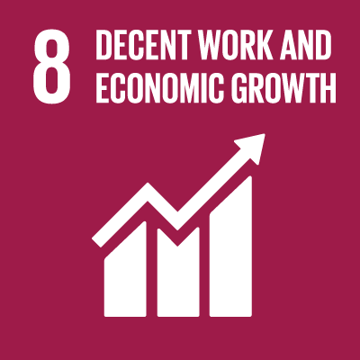 8. Decent work and economic growth
