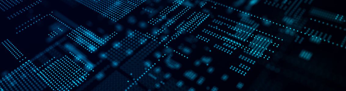 Digital baggrund med AI koncept