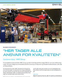 HMF Group - Her tager alle ansvar for kvaliteten