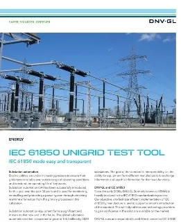 IEC 61850 UniGrid test tool