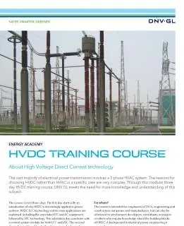 Leaflet HVDC training course