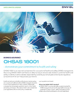 OHSAS 18001 - Arbejdsmiljøledelse