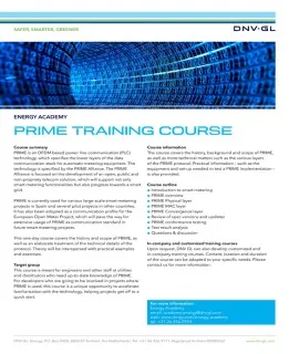 Training course PRIME