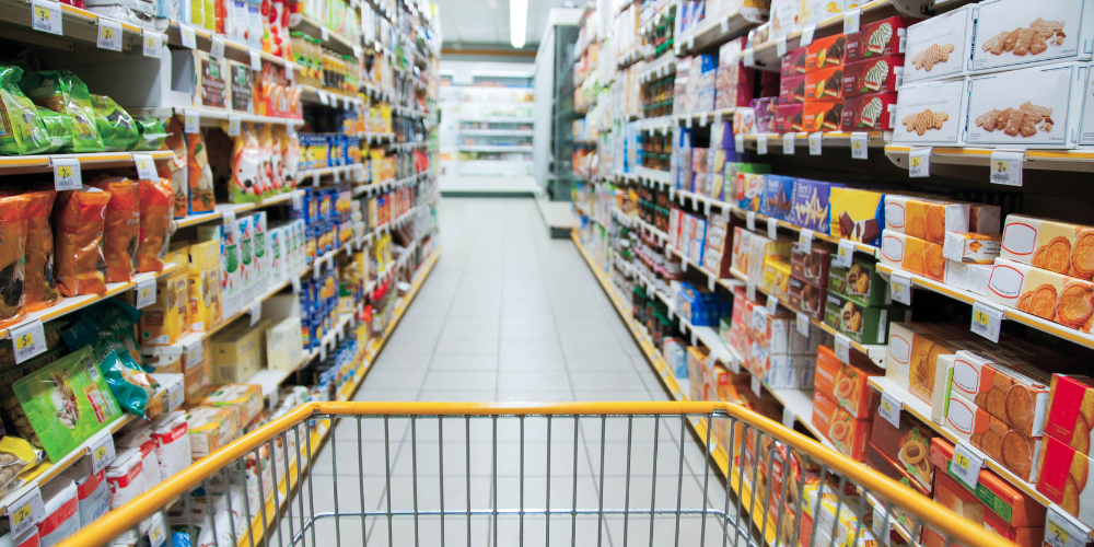 fødevare i et supermarket